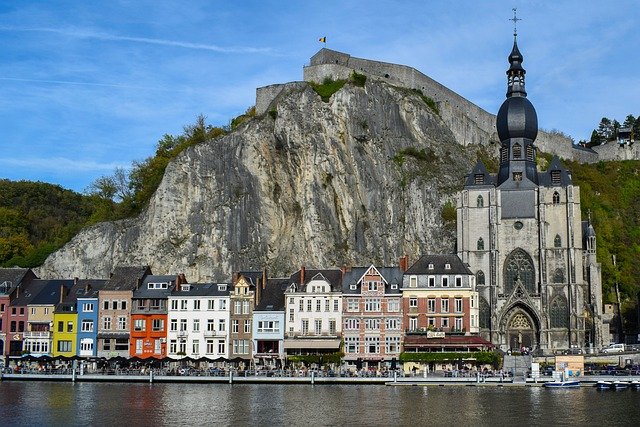 image of the citadel in Dinant, Belgium